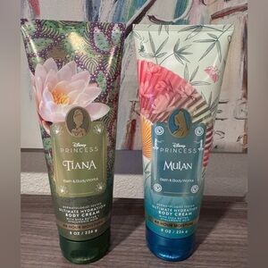Tiana and Mulan Lotions Bath and Body Works